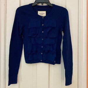 Abercrombie and Fitch Blue Button Down Cardigan